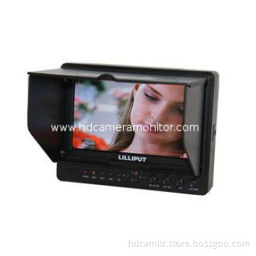 Aspect Ratio Image Flip HDMI YPbPr LCD Camera Monitor For H
